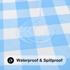 5 Foot Picnic Table Cloth, Flannel Backed Fitted Vinyl tablecloths