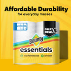 Essentials Select-A-Size Paper Towels, 6 Double Rolls, White, 108 Sheets Per Roll