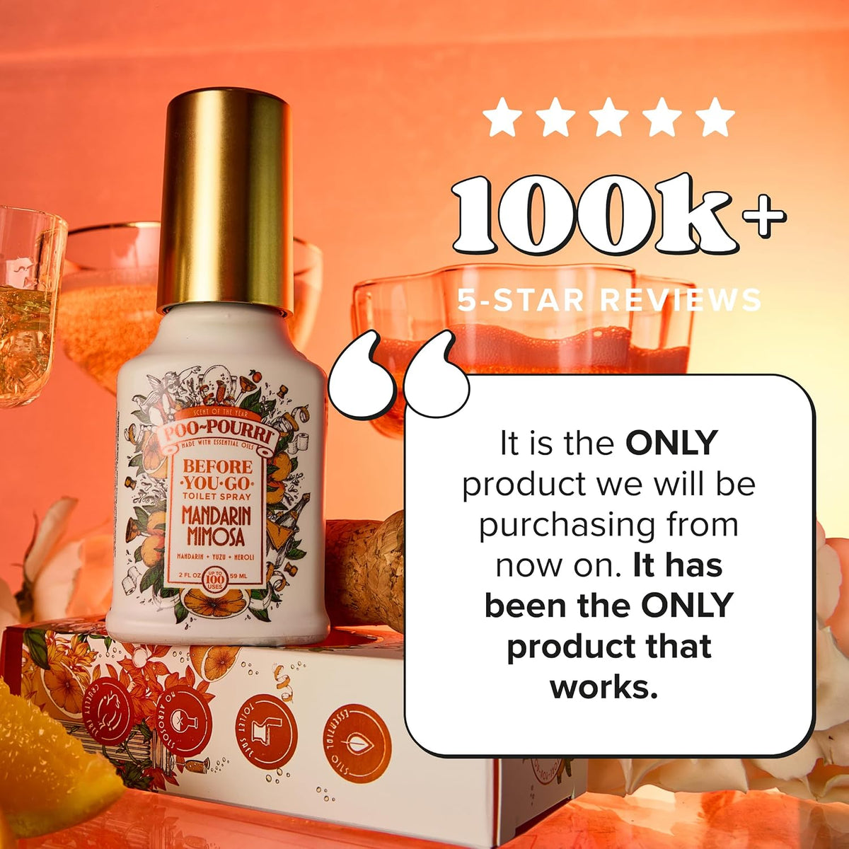 Before-You-Go Toilet Spray, Mandarin Mimosa, 2 Fl Oz