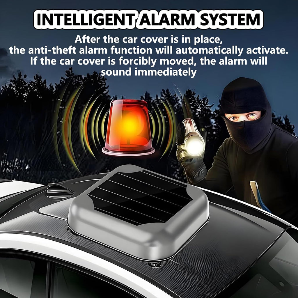 Smart Car Cover Automatic Waterproof All Weather with Remote Control, Solar Charging Car Cover Retractable with Anti