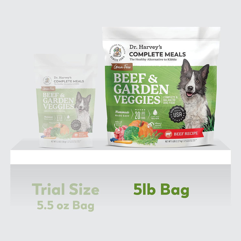 Beef & Garden Veggies Dog Food, Grain-Free (5 lb)