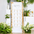 Wedding Seating Chart 76"x24" Linen Fabric Reception Sign