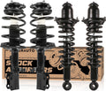 KUIPERAUTO Front and Rear Complete Strut Coil Spring Assembly Compatible for 2003-2008 Toyota Corolla 1.8L 171373R 171373L 172114 172115 (4PCS)