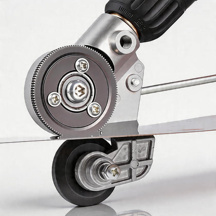 Metal Sheet Cutter Drill Attachment - Electric Shears Nibbler for Iron, Steel, Copper, Aluminum - Heavy Duty Metal