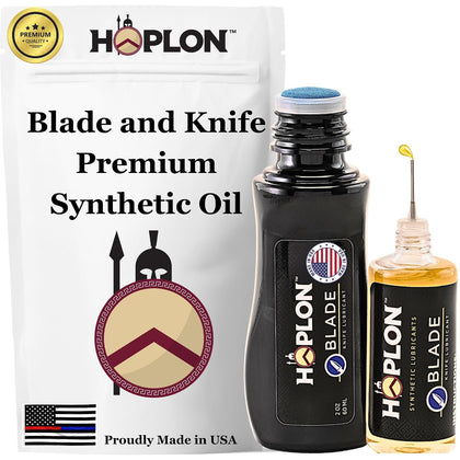 Blade Duo — Synthetic Ester Knife Oil & Pivot Lube, Industry-First Sponge-Top Dauber + Needle, 3oz, EDC Pocket &