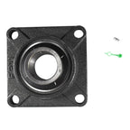 HQRP 2-Pack UCF211-32 Pillow Block Bearing 2-inch Bore, 4-Bolt Flange Mounted, Solid Base, Self-Alignment, Square