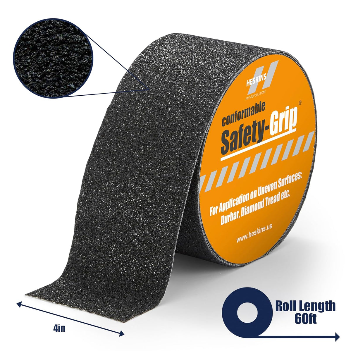 Conformable Anti Slip Tape (4" x60ft, Black)
