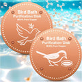 Bird Bath Purification Disc Pure Copper Outside Winter Solar Power Birdbath Disk Heater Deicer Cage Hanging Bowl