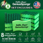 GeniusSponges - 8-Pack Kitchen Sponges for Washing Dishes