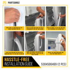 Refrigerator Handle for Frigidaire FFTR1814QW5A (2-Pack)