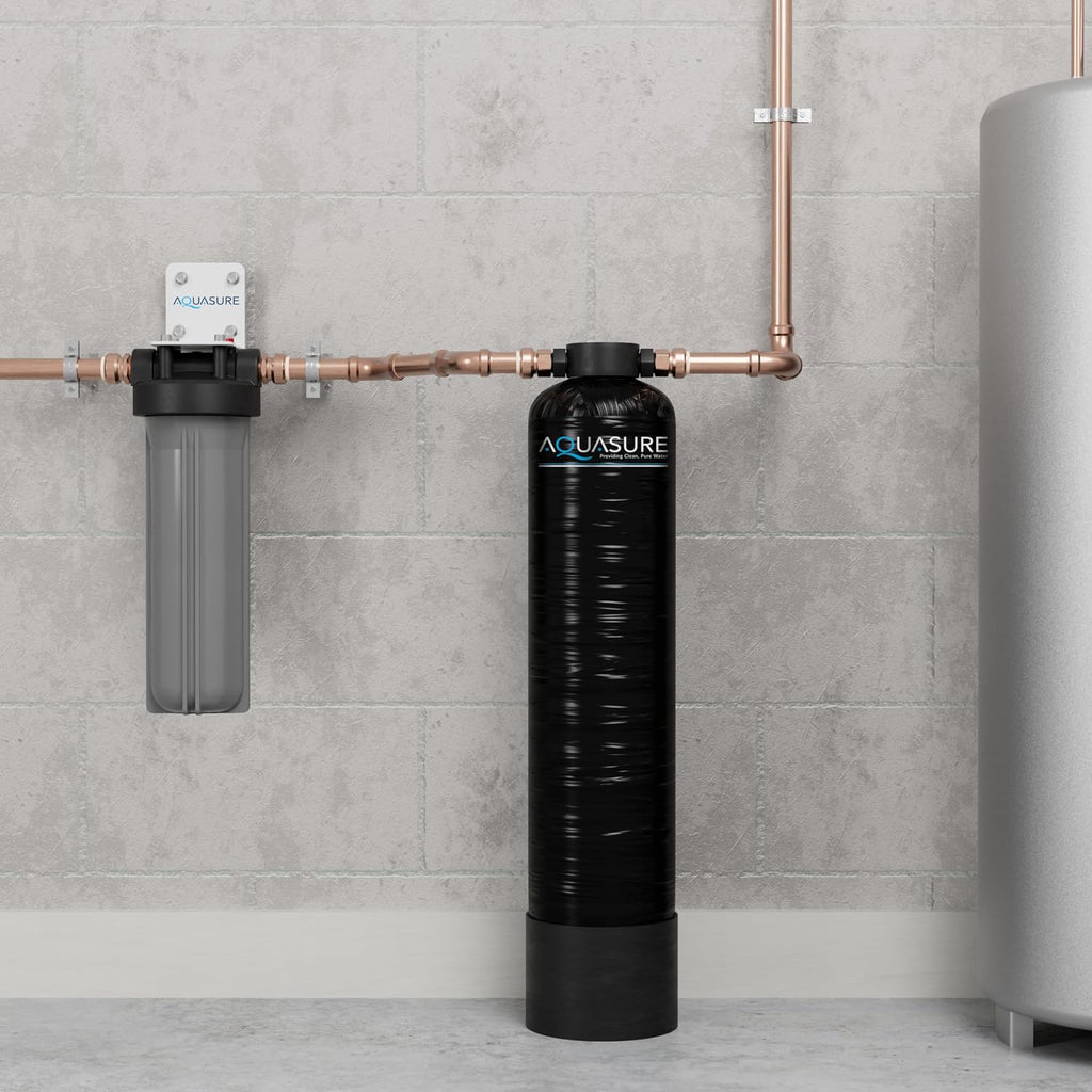 Serene Lite Whole House Salt-Free Water Conditioning Descaler System with Triple Purpose Pre-Treatment Filter