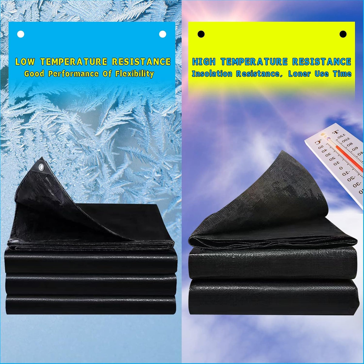 25X30FT Reinforced PE Pond Liner for KOI/Fish Duck Outdoor Ponds(28Mil)