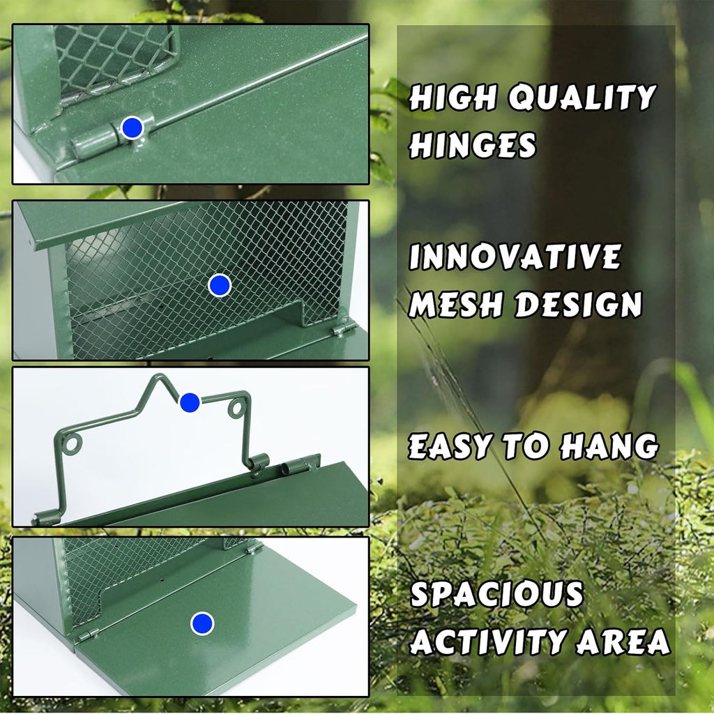 Metal Squirrel Feeder, Squirrel Feeders for Outside