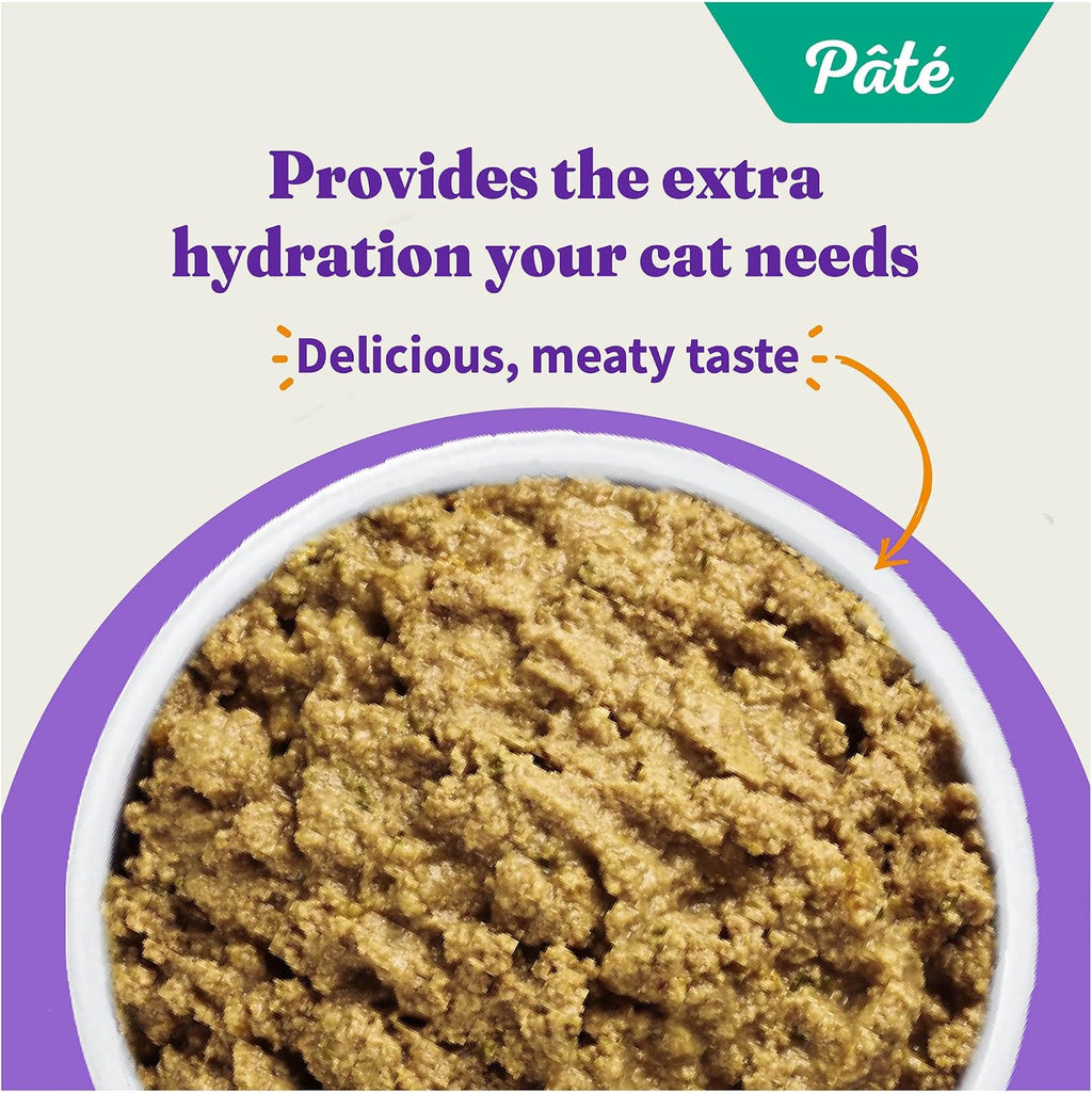 Pate Wet Cat Food, Real Turkey Recipe, 5.5 oz Can, 12-Pack