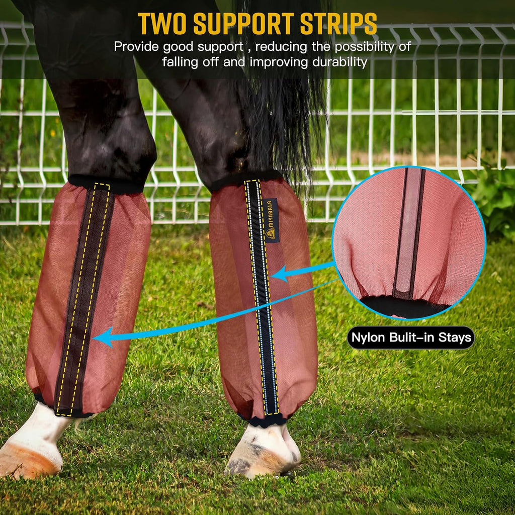 Fly Boots for Horses Set of 4, Universal Size