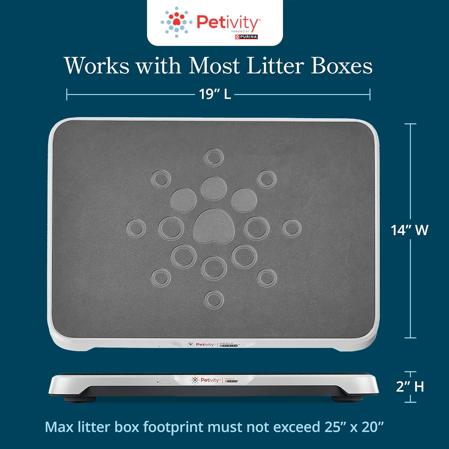 Purina Petivity Smart Litter Box Monitor Cat Weight Scale & Health Tracker - Monitor Litter Habits, Track Weight