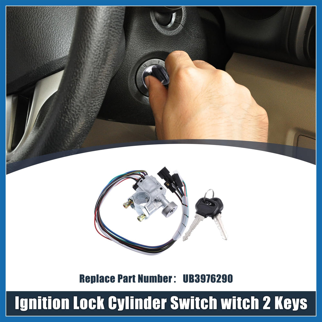 A ABSOPRO Ignition Switch Lock Cylinder with Key for Mazda B2000 1986-1987