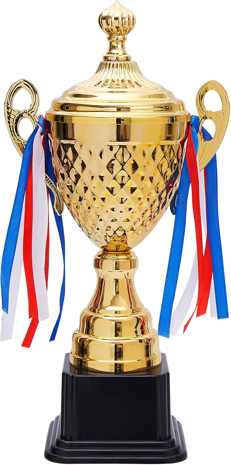 Gold Trophy Cup - Tournament & Championship Trophy Award - Versatile Awards for Soccer, Basketball & Golf - Rewards