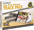 Trains Snap-Fit E-Z TRACK WORLD’S GREATEST HOBBY FIRST RAILROAD TRACK PACK - NICKEL SILVER Rail With Grey Roadbed