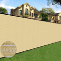 6 ft x 50 ft Privacy Screen Fence Heavy Duty Fence Cover Sand
