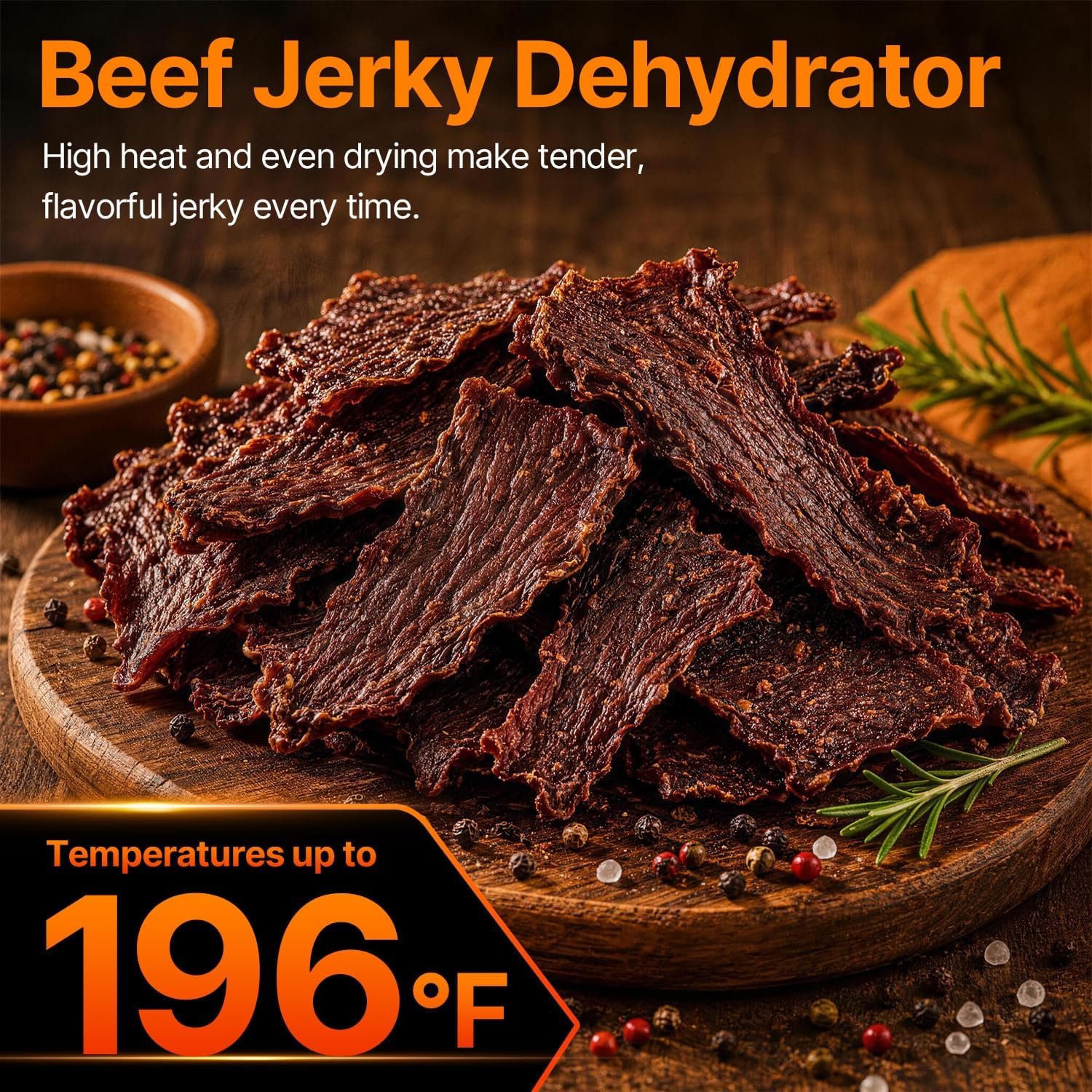 10 Tray Food Dehydrator Machine for Jerky, Fruit, Herb & Dog Treats