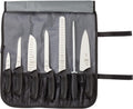 Millennia 8-Piece Knife Roll Set, Black Handles