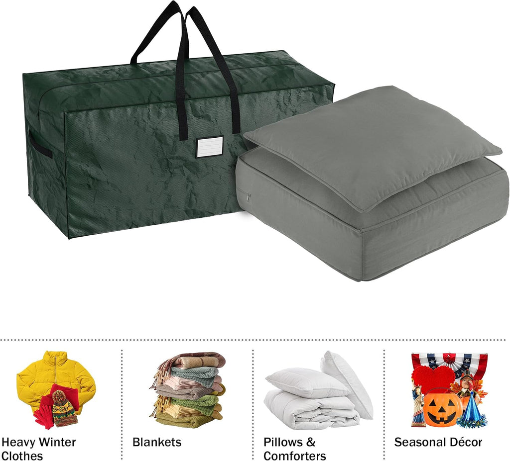 Set of 2 Christmas Tree Storage Bags - Waterproof Bags for 17-Foot Disassembled Artificial Trees, Garland, and