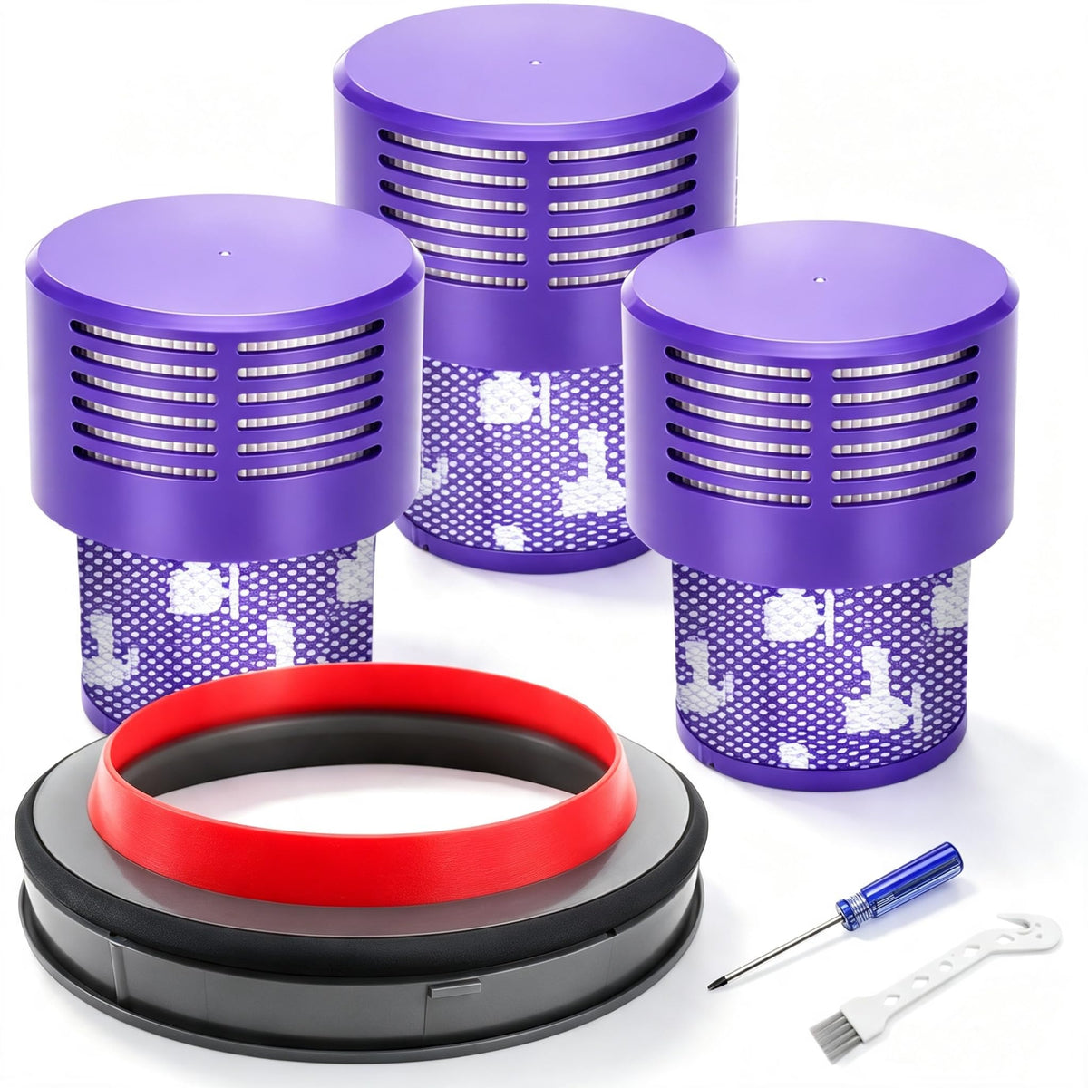V10 Vacuum Filters & Sealing Ring Replacement Kit for Dyson