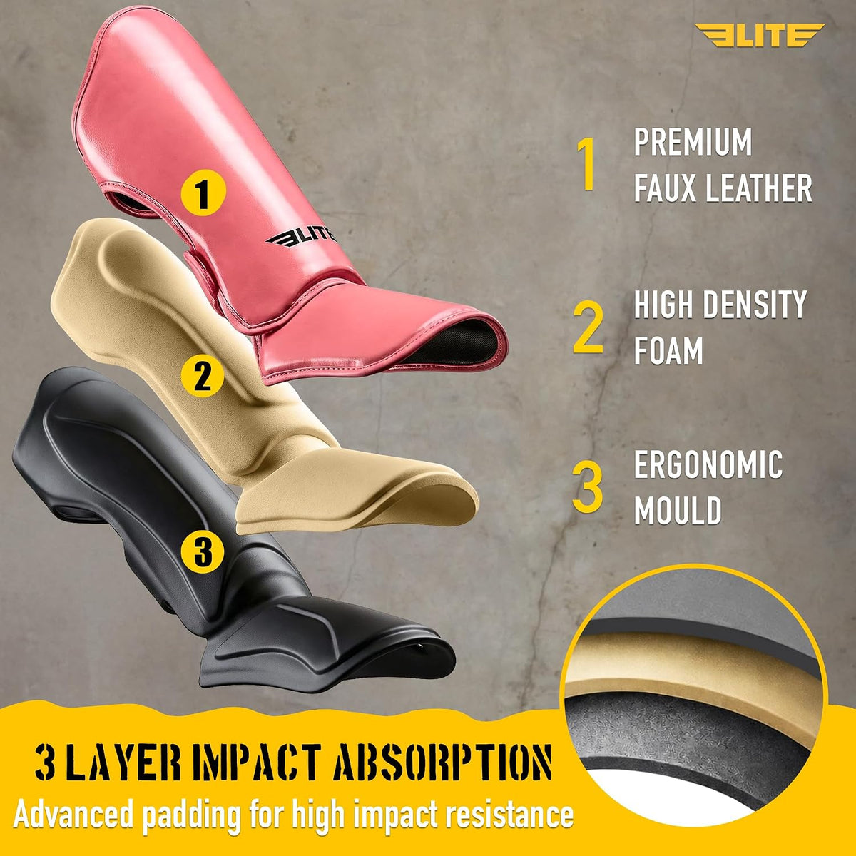 Muay Thai MMA Kickboxing Boys and Girls Shin Guards for Age 4 to 14 Years, Instep Guard Sparring Protective Leg Shin