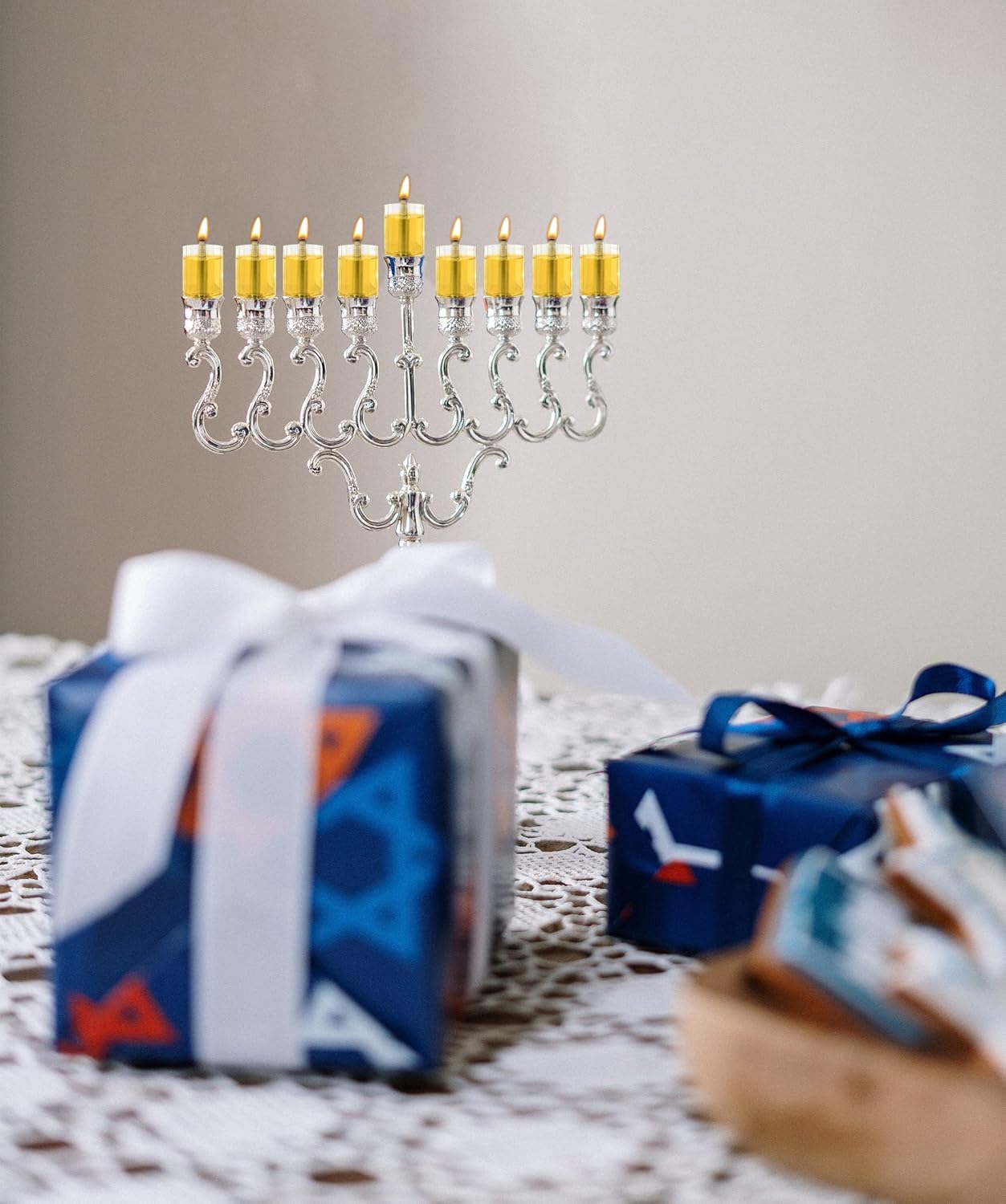 Chanukah Menorah Oil Glass Cups - Glass Oil Insert Cups for Menorahs - #10 (9 Pack)