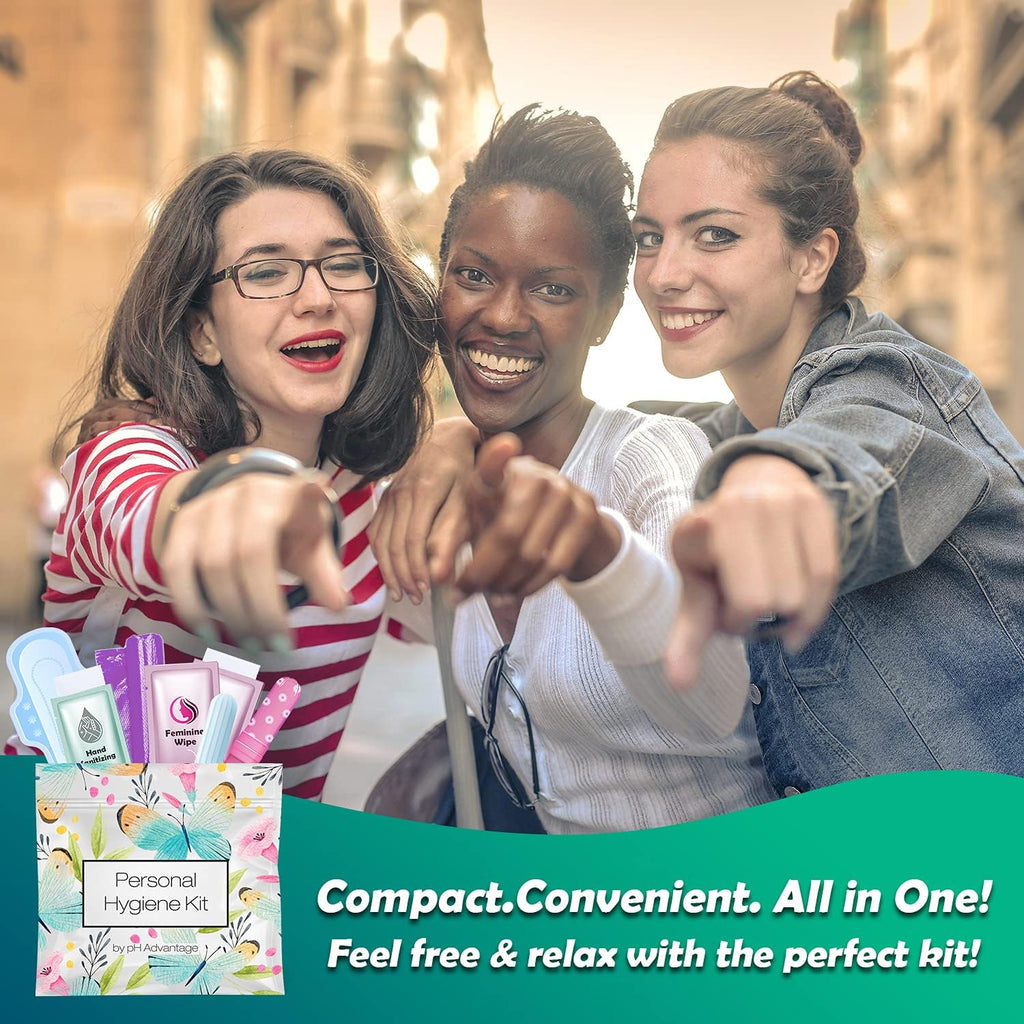 Menstrual Kit All-in-One 10 Pack | Convenience on The Go | Period Kit Pack for Travelling, Tweens & Teenager |