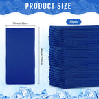 30 Pack Cooling Towels 40"x12", Dark Blue