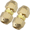 2-Pack 3/8 Inch AC Copper Pipe Extension Joint Connectors
