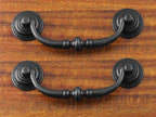 Antique Drop Bail Pulls, 4.3" Hole Center, 6PCS