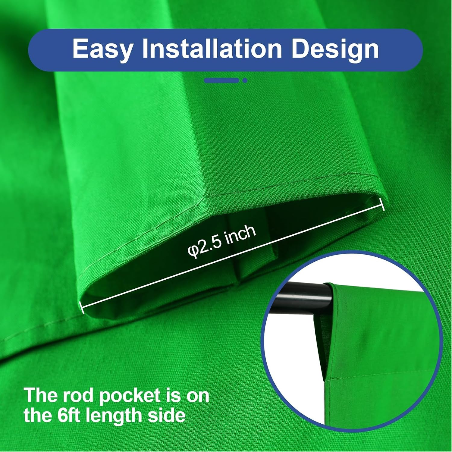 6x9Ft Green Screen Backdrop,Photography Greenscreen Background | Polyester Green Screen Fabric Cloth, Greenscreen