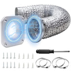 DVC‑180 Magnetic Dryer Vent Kit,4‑Inch Quick‑Connect,5FT Hose & Clamps