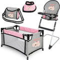 Baby Doll Accessories Baby Doll Crib High Chair Diaper Bag Nursery Playset Baby Doll Furniture Set Pretend Play Role