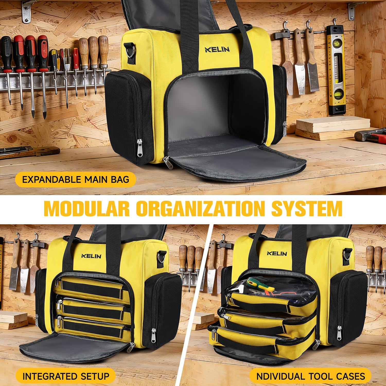 Tool Bag Box Organizer, Wrench Organizer, Toolbox, Tool Bags for Men Storage, Electrician Tool Bag, Caja De