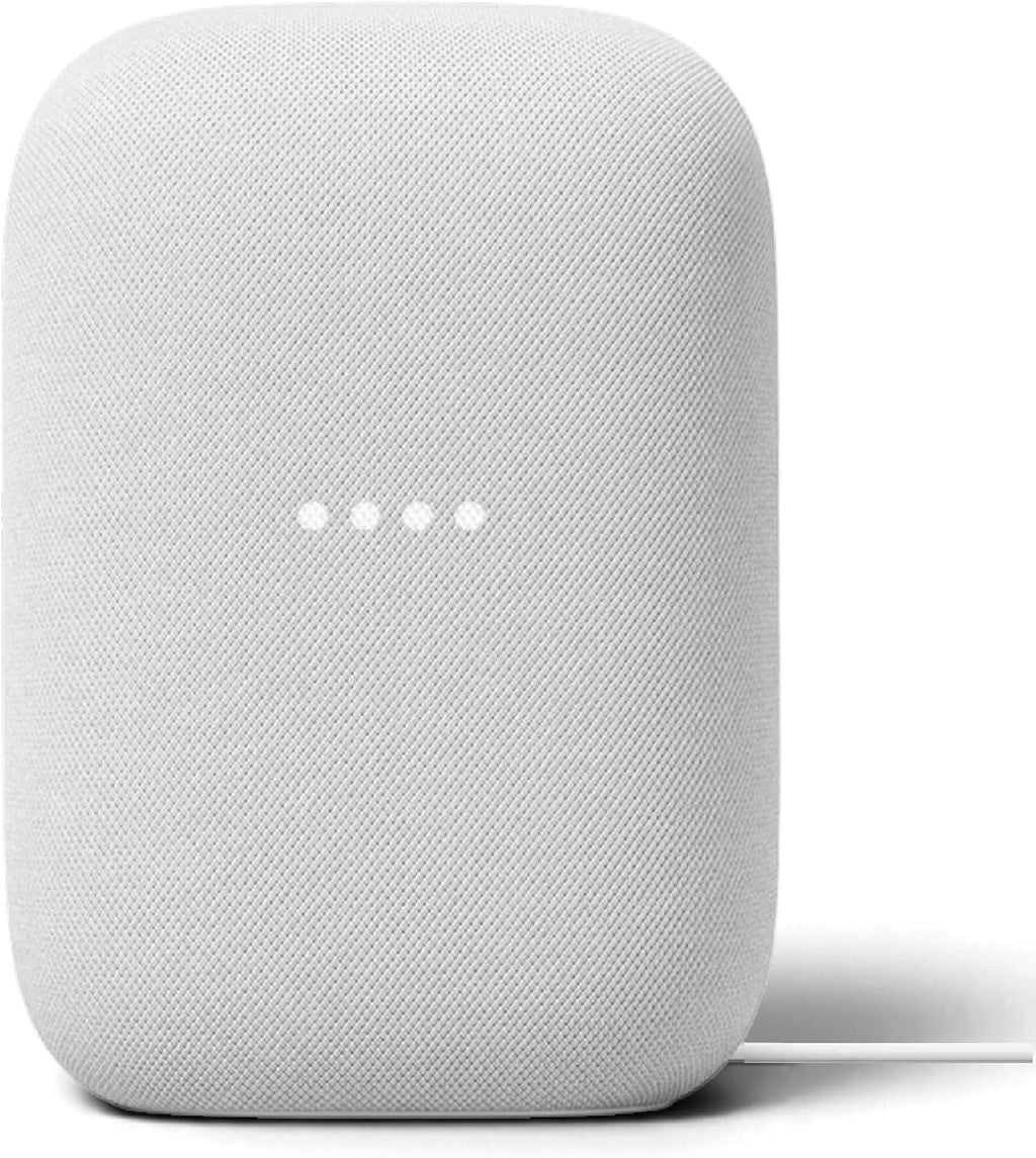 Nest Audio (3-Pack) Smart Speakers – Multi-Room Wireless Home Speaker Bundle with Bluetooth, Wi-Fi, Assistant, Stereo