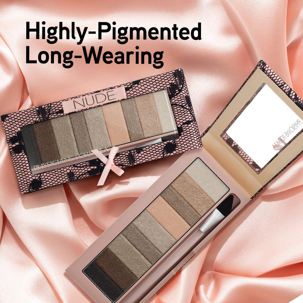 Shimmer Strips Eyeshadow, Multi-Finish Nude Palette with Extreme Shimmer, Hypoallergenic & Cruelty-Free – Nude