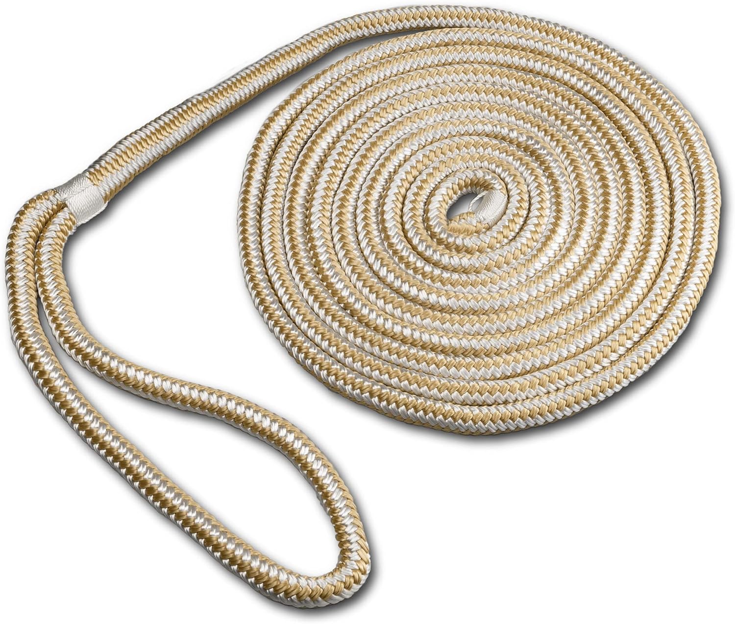 Double Braided Nylon Dock Line - Boat Rope - Marine and Pontoon Accessories - Braided, Reinforced Boat Ropes and Ties