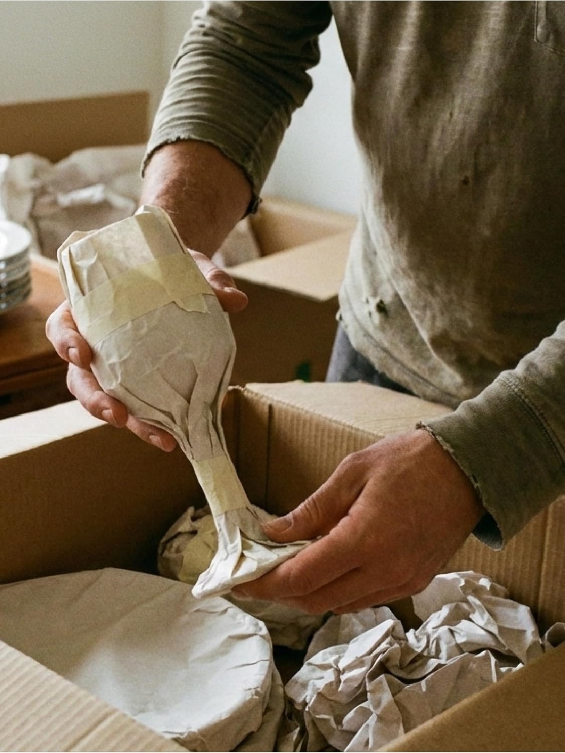 Newsprint Packing Paper Sheets for Moving – 250 newspaper-style sheets ideal for wrapping and protecting fragile