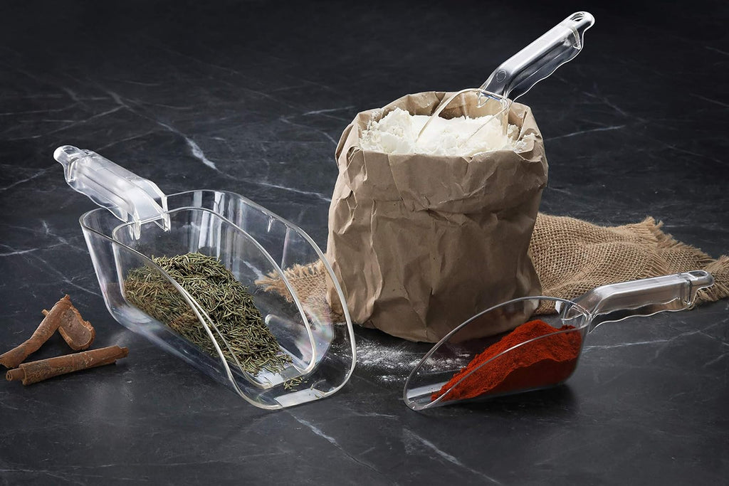 Polycarbonate Plastic Utility Ice Scoop, Clear, 12 oz