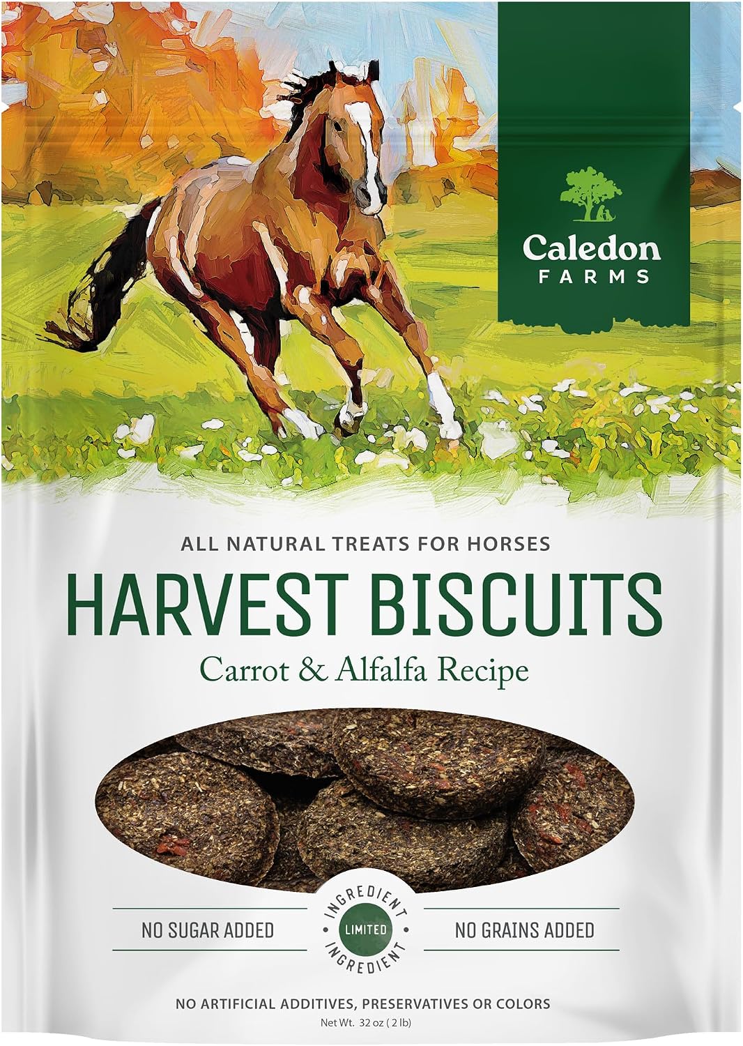 Harvest Biscuits - Carrot & Alfalfa Recipe Horse Treats 32oz