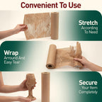 Honeycomb Packing Paper, 12 Inch x 100 FT – Eco-Friendly Recyclable Cushioning Wrap Roll for Moving & Shipping