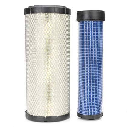 59800-26110 3A111-19130 Air Filter Kit fit for Kubota Skid Steer SSV65C SSV75C SVL75C SSV75 SSV65 SVL75-2 for Excavator KX080-4 KX080-3 Tractor L5040 L5240 L5740 L4740 Replaces P827653 P829332