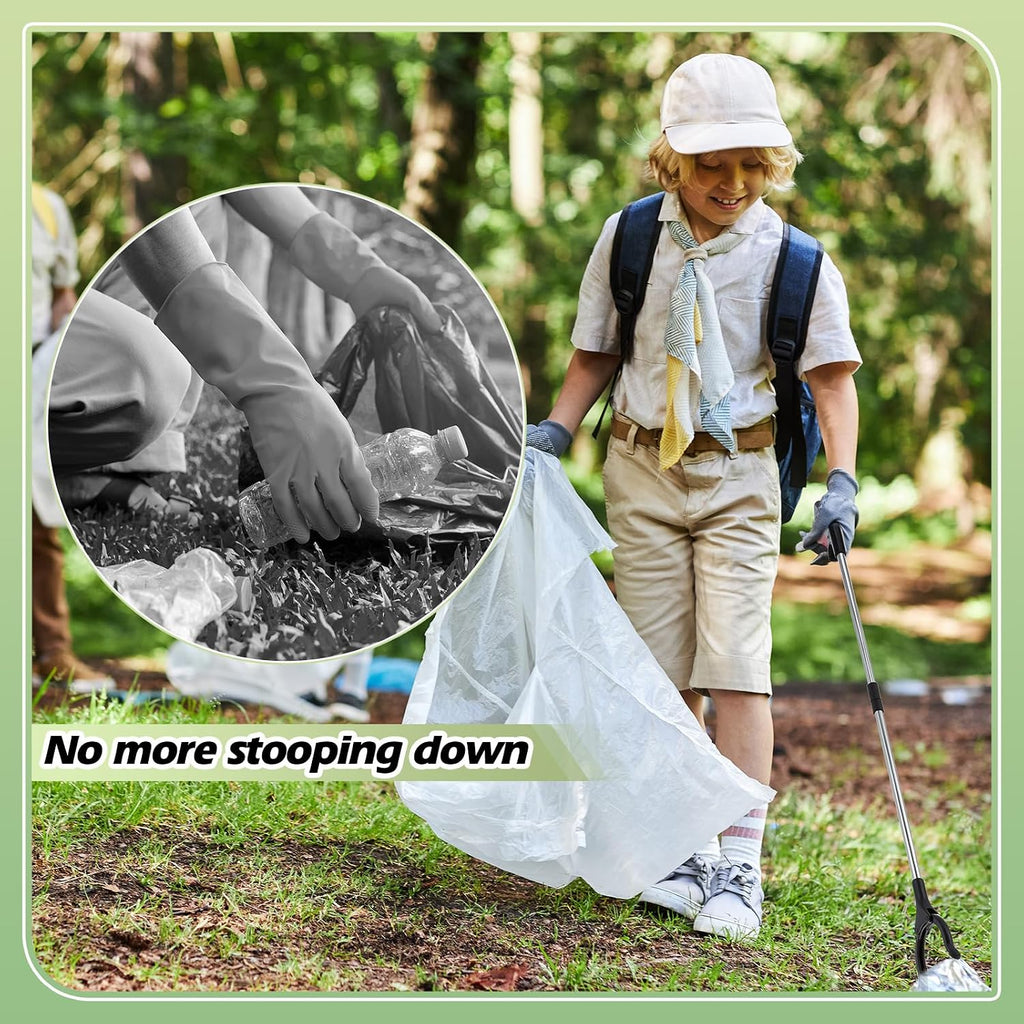 12 Pcs 32.7" Commercial Grabber Reacher Tool Bulk, Foldable Long Handle Trash Picker for Elderly, Lightweight Handy