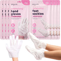 Moisturizing Hand Gloves & Foot Mask Socks | Korean Skincare Set for Dry Cracked Hands & Dry Cracked Feet Callus
