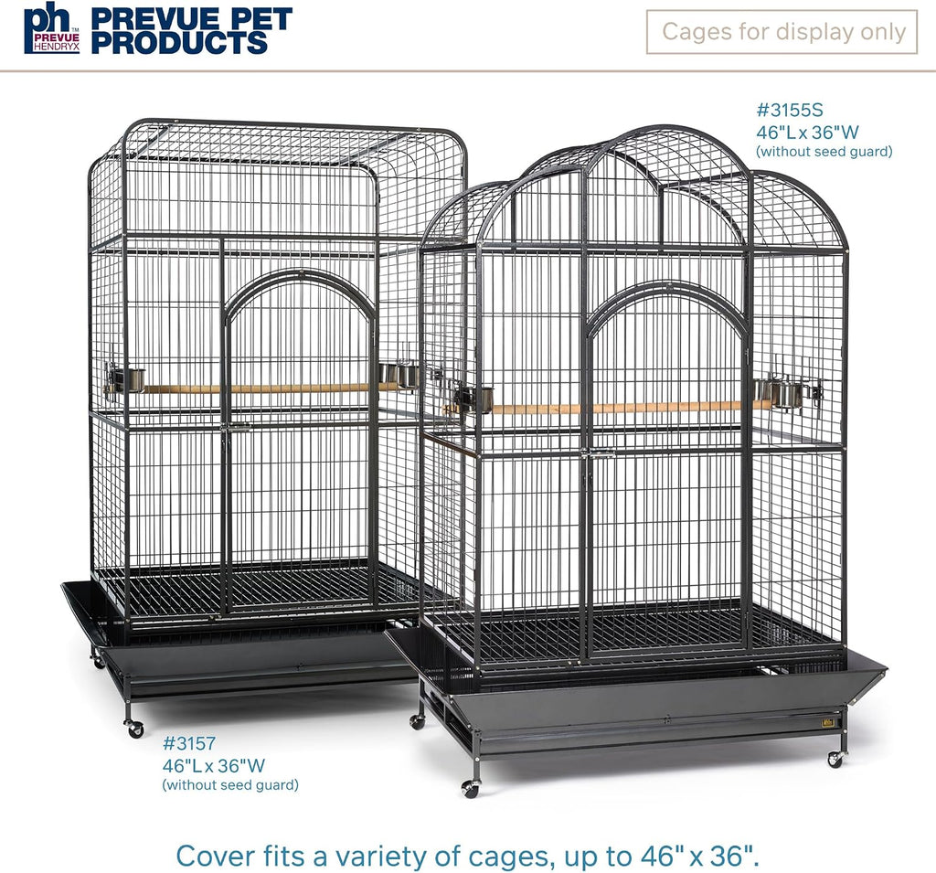 Extra Large Bird Cage Cover - Black, Size Extra Large | Good Night Cage Cover, Bird Accessories, Blocks Light