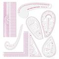 Clear Metric Sewing Rulers,French Curve Sewing Rulers Set,Sewing Tools Supplies for Quilting, Dressmaking, Tailors